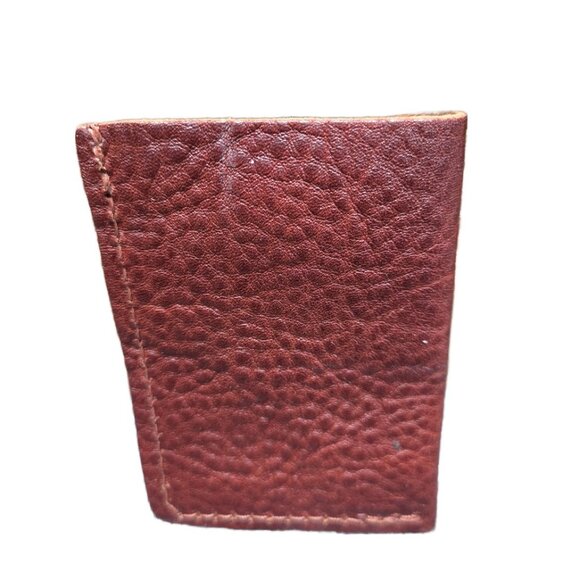 Portland Leather Goods Minimalist Card Case in Brown Pebbled Leather - Picture 2 of 2